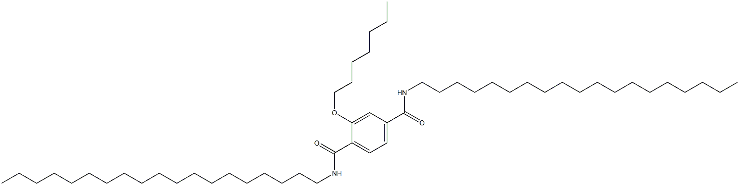 2-(Heptyloxy)-N,N'-dinonadecylterephthalamide Structure