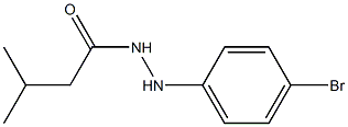 N2-(4-ブロモフェニル)イソ吉草酸ヒドラジド 化学構造式