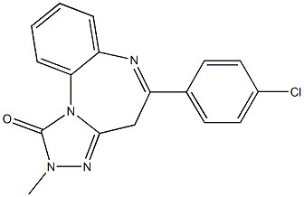 2,4-Dihydro-2-methyl-5-(4-chlorophenyl)-1H-[1,2,4]triazolo[4,3-a][1,5]benzodiazepin-1-one|