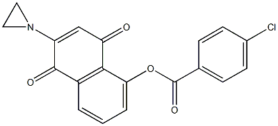 2-(1-Aziridinyl)-5-(4-chlorobenzoyloxy)-1,4-naphthoquinone