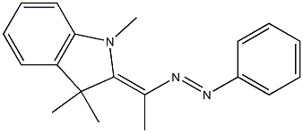 1,3,3-Trimethyl-2-(1-phenylazoethylidene)indoline 结构式