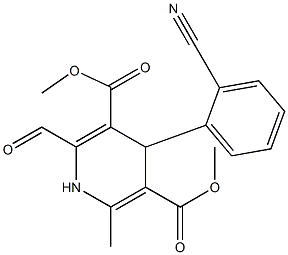  4-(2-Cyanophenyl)-2-formyl-6-methyl-1,4-dihydropyridine-3,5-dicarboxylic acid dimethyl ester