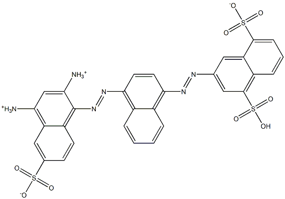 4-(4-Diazonio-6-sulfonato-1-naphtylazo)-[1,2'-azobisnaphthalene]-4',8'-disulfonic acid Structure