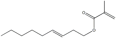 Methacrylic acid (3-nonenyl) ester,,结构式