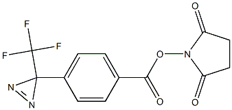 4-[3-(Trifluoromethyl)-3H-diazirine-3-yl]benzoic acid succinimidyl ester Struktur