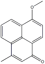 3-Methyl-7-methoxy-1H-phenalen-1-one Struktur