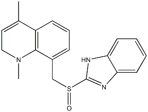 1,2-Dihydro-1,4-dimethyl-8-[(1H-benzimidazol-2-yl)sulfinylmethyl]quinoline