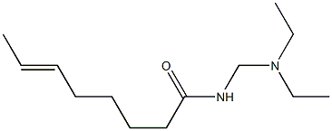 N-[(Diethylamino)methyl]-6-octenamide 结构式