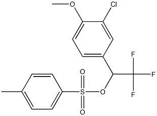 4-Methylbenzenesulfonic acid 2,2,2-trifluoro-1-(3-chloro-4-methoxyphenyl)ethyl ester