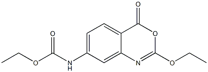 2-Ethoxy-7-(ethoxycarbonyl)amino-4H-3,1-benzoxazin-4-one Structure