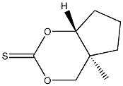 (4aS,7aR)-4a-Methyl-4,4a,5,6,7,7a-hexahydrocyclopenta-1,3-dioxin-2-thione Structure