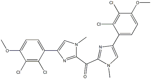 (2,3-Dichloro-4-methoxyphenyl)(1-methyl-1H-imidazol-2-yl) ketone Structure