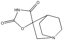 Spiro[oxazole-5(3H),2'-[4]azabicyclo[2.2.2]octane]-2,4-dione Struktur