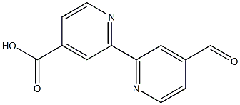 4'-Formyl-2,2'-bipyridine-4-carboxylic acid,,结构式