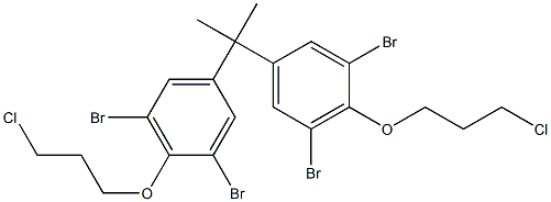 2,2-Bis[3,5-dibromo-4-(3-chloropropoxy)phenyl]propane Struktur