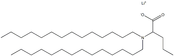 2-(Ditetradecylamino)valeric acid lithium salt 结构式