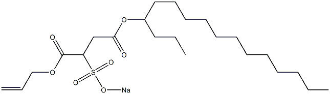 2-(Sodiosulfo)succinic acid 4-hexadecyl 1-(2-propenyl) ester Structure