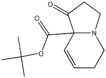 1-Oxo-1,2,3,5,6,8a-hexahydroindolizine-8a-carboxylic acid tert-butyl ester Struktur