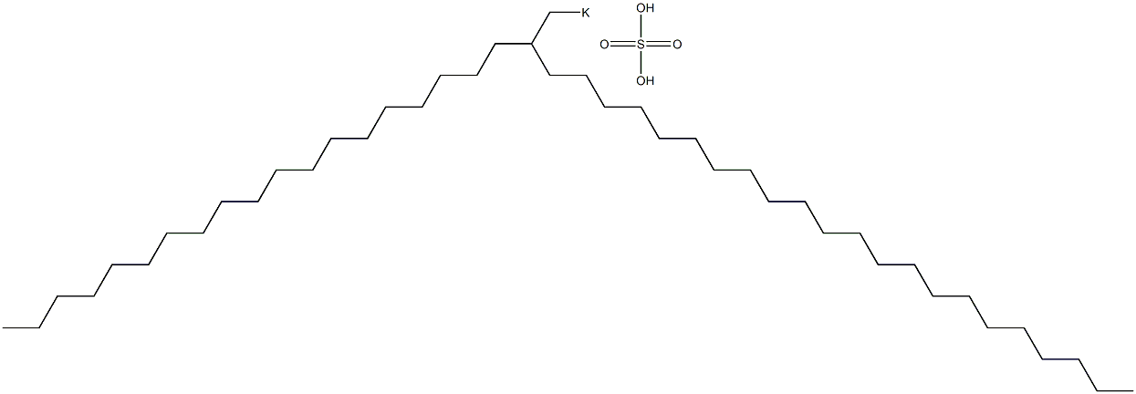 Sulfuric acid 2-nonadecyltetracosyl=potassium salt,,结构式