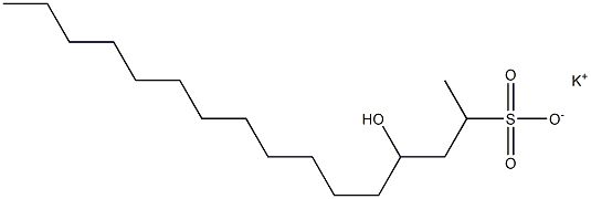 4-Hydroxyhexadecane-2-sulfonic acid potassium salt