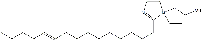 1-エチル-1-(2-ヒドロキシエチル)-2-(10-ペンタデセニル)-2-イミダゾリン-1-イウム 化学構造式