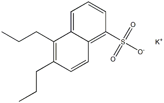 5,6-ジプロピル-1-ナフタレンスルホン酸カリウム 化学構造式
