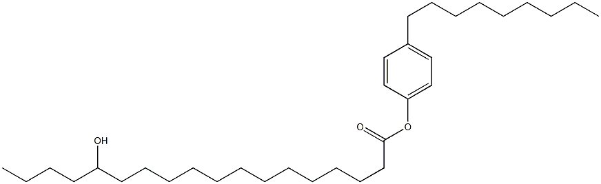 14-Hydroxystearic acid 4-nonylphenyl ester,,结构式