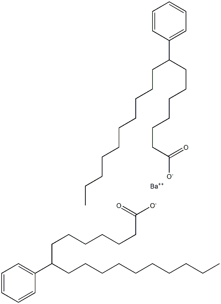 Bis(8-phenylstearic acid)barium salt 结构式