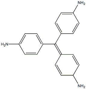 4-[(4-Aminophenyl)(4-amino-2,5-cyclohexadien-1-ylidene)methyl]benzenamine Structure