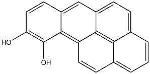 ベンゾ[a]ピレン-9α,10β-ジオール 化学構造式