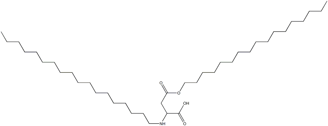 2-Octadecylamino-3-(heptadecyloxycarbonyl)propionic acid Structure
