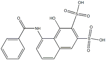  1-Hydroxy-8-(benzoylamino)-2,3-naphthalenedisulfonic acid