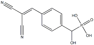 Hydroxy[4-(2,2-dicyanoethenyl)phenyl]methylphosphonic acid,,结构式
