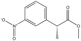 [R,(-)]-2-(m-Nitrophenyl)propionic acid methyl ester,,结构式