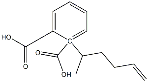 (-)-フタル酸水素1-[(R)-5-ヘキセン-2-イル] 化学構造式