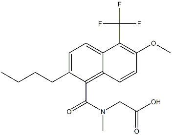 [N-[[2-Butyl-6-methoxy-5-trifluoromethyl-1-naphthalenyl]carbonyl]-N-methylamino]acetic acid