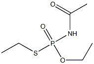 Acetylaminothiophosphonic acid O,S-diethyl ester,,结构式