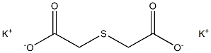 チオ二酢酸ジカリウム 化学構造式