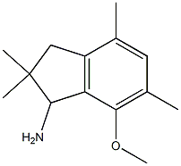 1-Amino-2,3-dihydro-7-methoxy-2,2,4,6-tetramethyl-1H-indene Structure