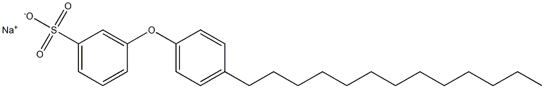 3-(4-Tridecylphenoxy)benzenesulfonic acid sodium salt 结构式