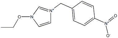 1-Ethoxy-3-(4-nitrobenzyl)-1H-imidazol-3-ium Structure