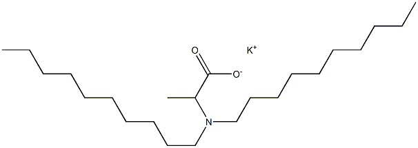 2-(Didecylamino)propanoic acid potassium salt Structure