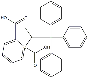 (+)-Phthalic acid hydrogen 1-[(R)-2,2,2-triphenyl-1-methylethyl] ester Struktur