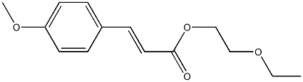 4-メトキシけい皮酸2-エトキシエチル 化学構造式