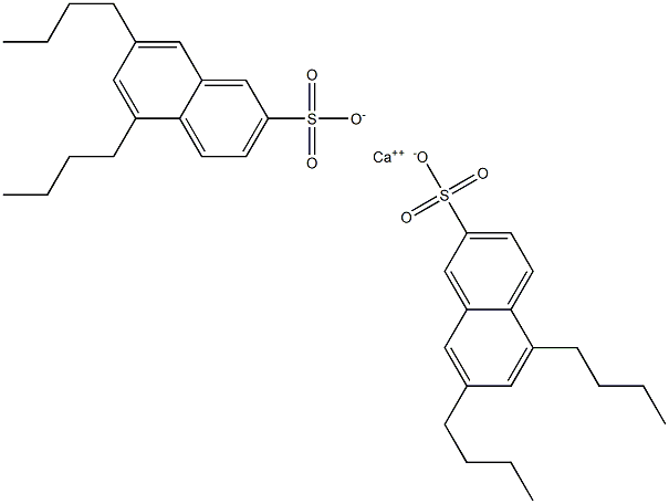 Bis(5,7-dibutyl-2-naphthalenesulfonic acid)calcium salt 结构式