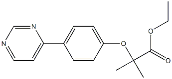 2-[4-(4-Pyrimidinyl)phenoxy]-2-methylpropionic acid ethyl ester