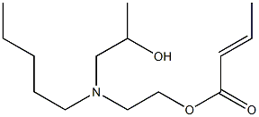 (E)-2-Butenoic acid 2-[N-(2-hydroxypropyl)-N-pentylamino]ethyl ester,,结构式
