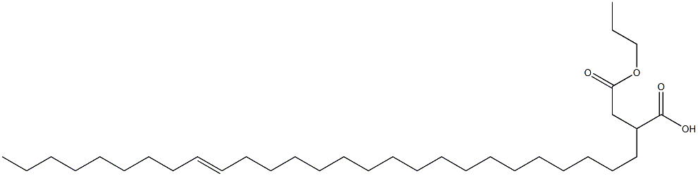2-(18-Heptacosenyl)succinic acid 1-hydrogen 4-propyl ester Struktur