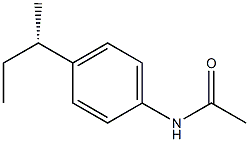 (-)-4'-[(S)-sec-Butyl]acetoanilide Struktur