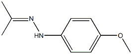 1-(4-Methoxyphenyl)-2-isopropylidenehydrazine 结构式